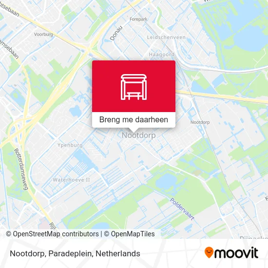 Nootdorp, Paradeplein kaart