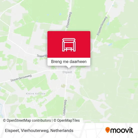 Elspeet, Vierhouterweg kaart