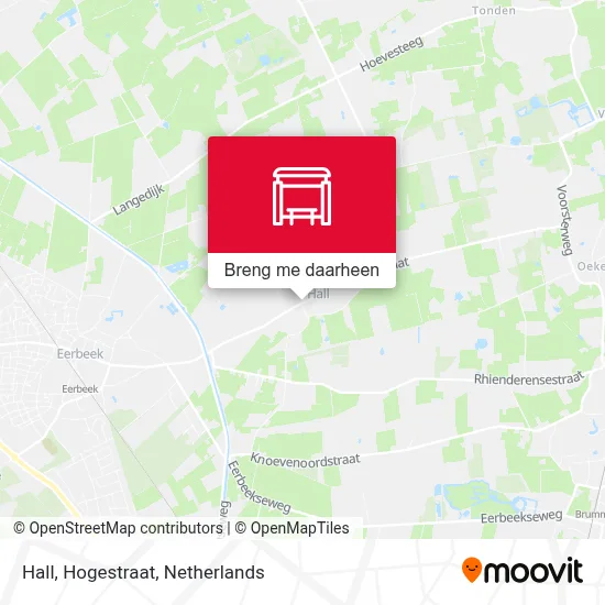 Hall, Hogestraat kaart