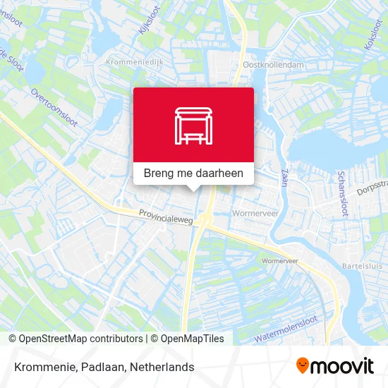 Krommenie, Padlaan kaart