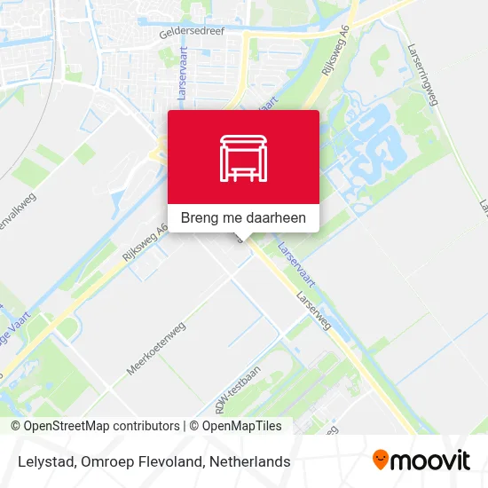 Lelystad, Omroep Flevoland kaart