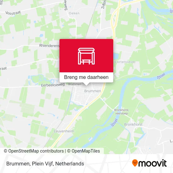 Brummen, Plein Vijf kaart