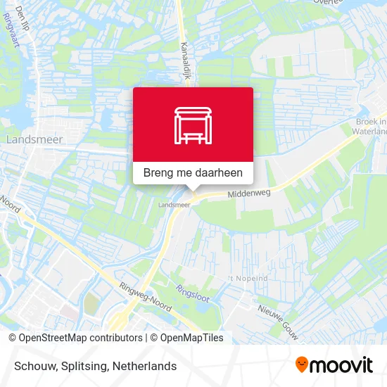 Schouw, Splitsing kaart