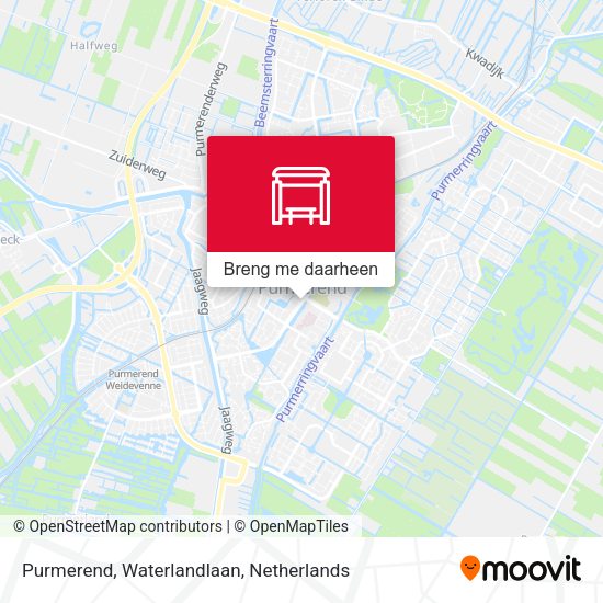 Purmerend, Waterlandlaan kaart