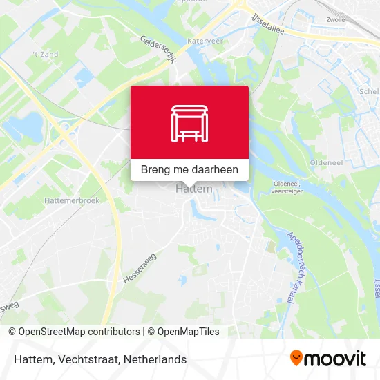 Hattem, Vechtstraat kaart