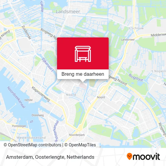 Amsterdam, Oosterlengte kaart