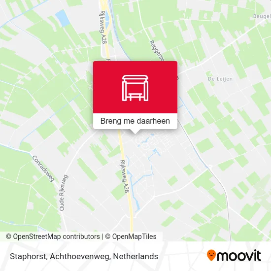Staphorst, Achthoevenweg kaart
