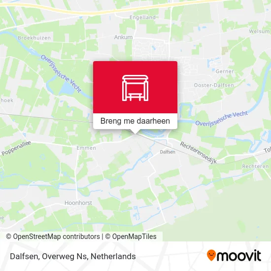 Dalfsen, Overweg Ns kaart