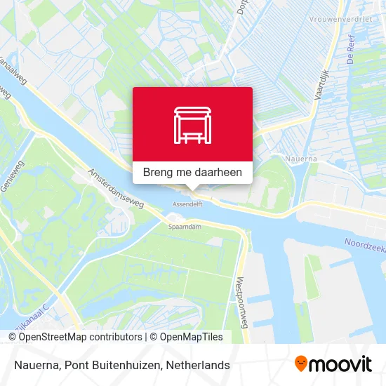 Nauerna, Pont Buitenhuizen kaart