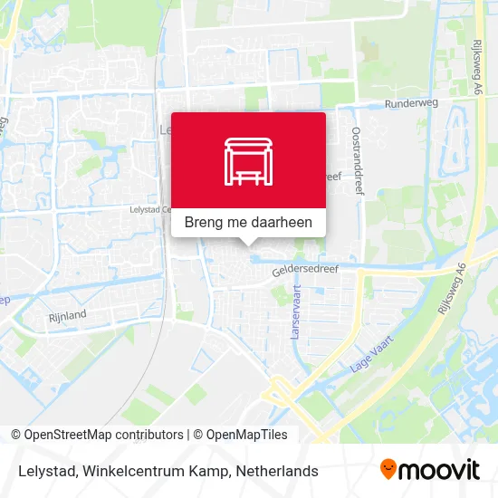 Lelystad, Winkelcentrum Kamp kaart