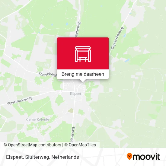 Elspeet, Sluiterweg kaart