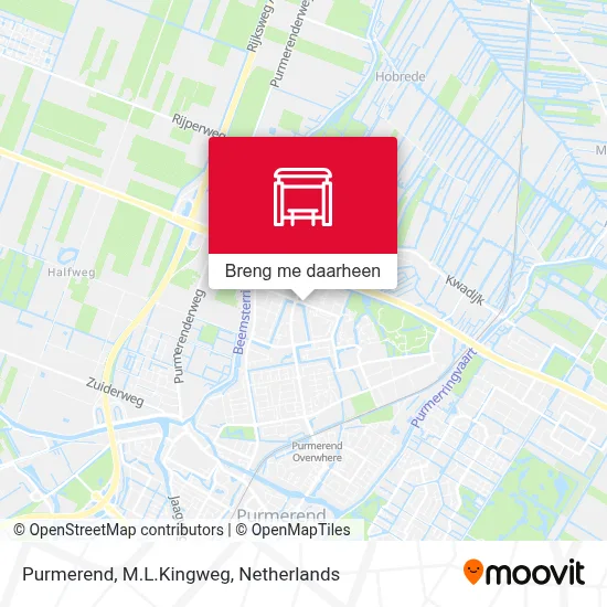 Purmerend, M.L.Kingweg kaart