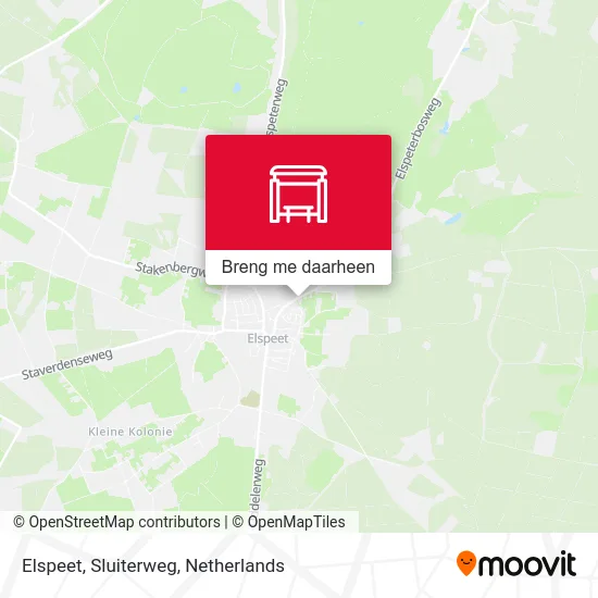 Elspeet, Sluiterweg kaart