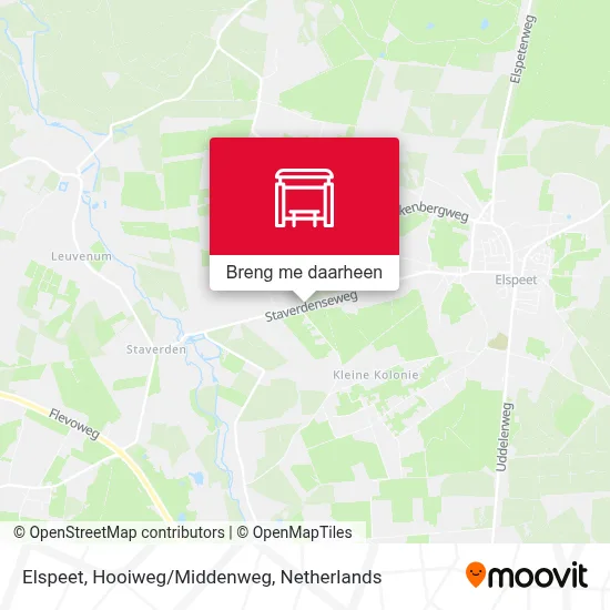 Elspeet, Hooiweg/Middenweg kaart