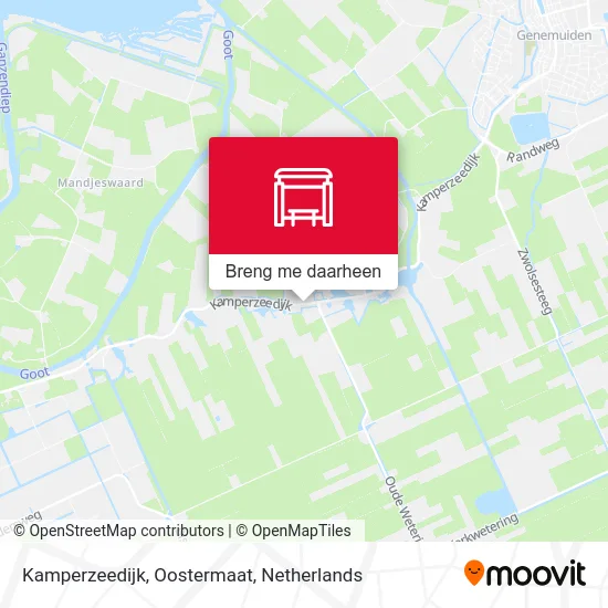 Kamperzeedijk, Oostermaat kaart