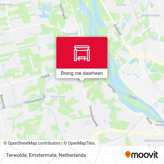 Terwolde, Emstermate kaart