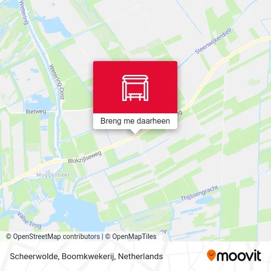 Scheerwolde, Boomkwekerij kaart