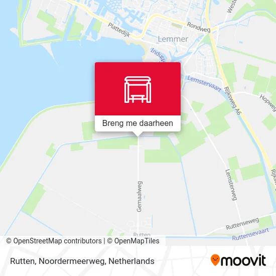 Rutten, Noordermeerweg kaart