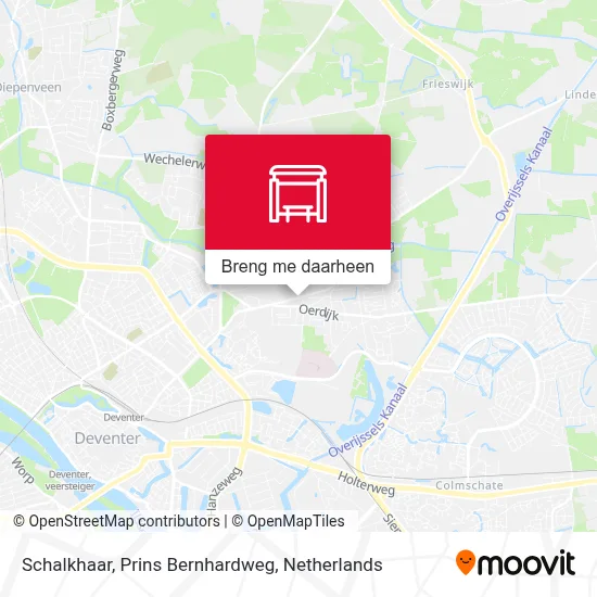 Schalkhaar, Prins Bernhardweg kaart