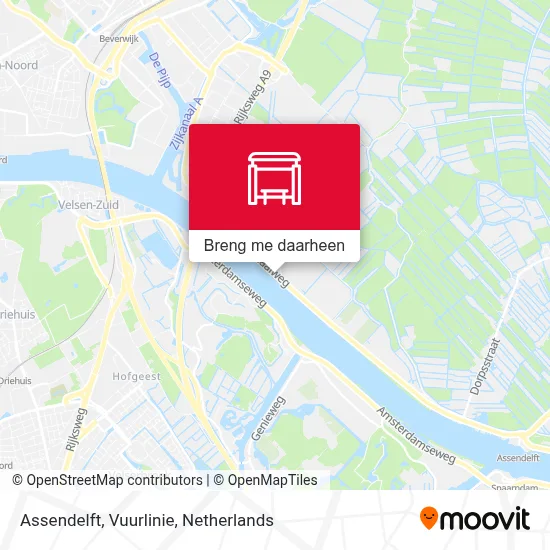 Assendelft, Vuurlinie kaart