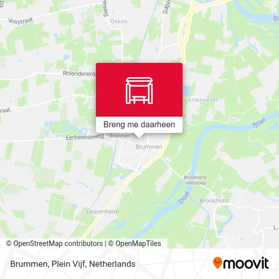 Brummen, Plein Vijf kaart