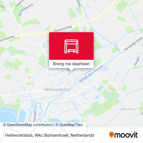Hellevoetsluis, Wkc.Bonsenhoek kaart