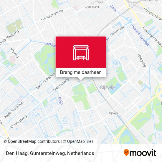 Den Haag, Guntersteinweg kaart