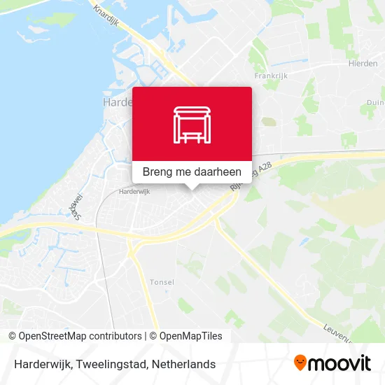 Harderwijk, Tweelingstad kaart