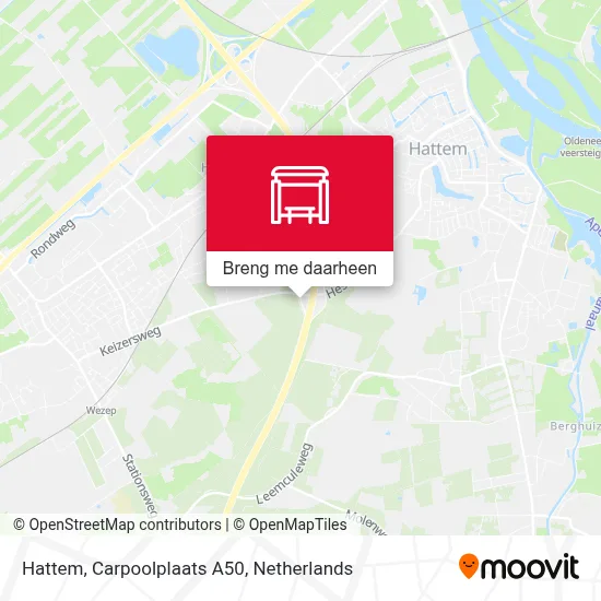 Hattem, Carpoolplaats A50 kaart
