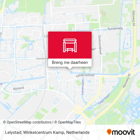 Lelystad, Winkelcentrum Kamp kaart