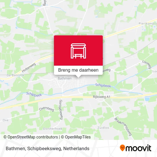 Bathmen, Schipbeeksweg kaart