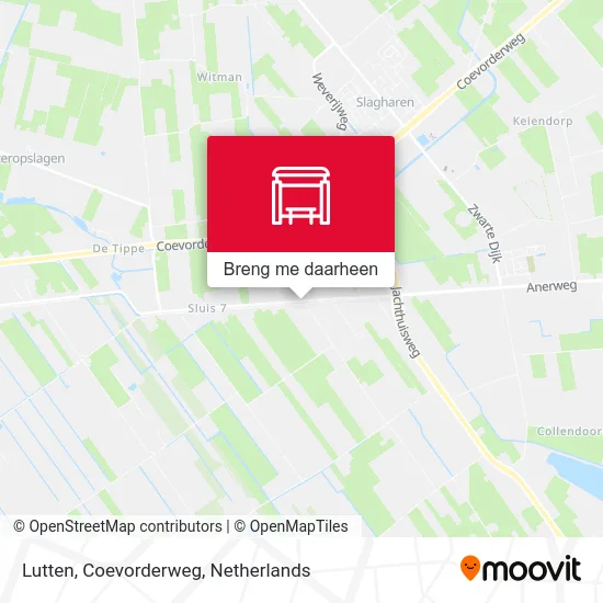 Lutten, Coevorderweg kaart