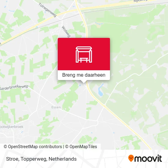 Stroe, Topperweg kaart