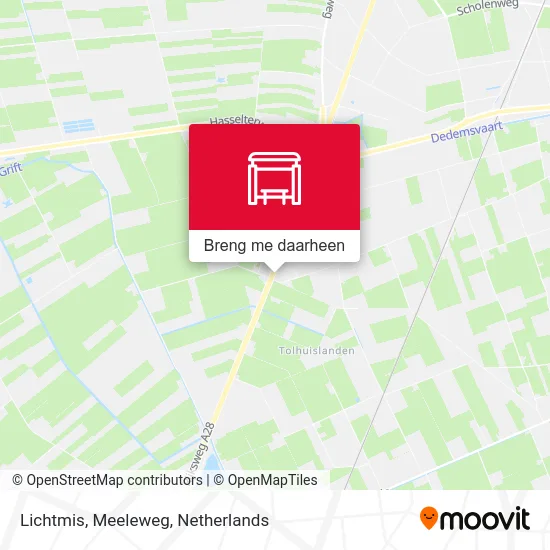 Lichtmis, Meeleweg kaart