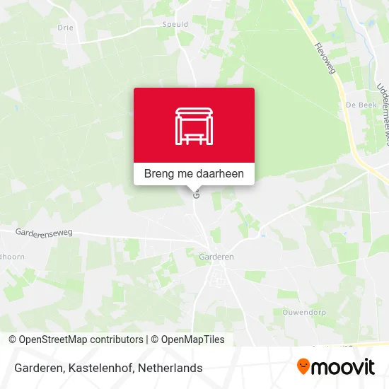 Garderen, Kastelenhof kaart