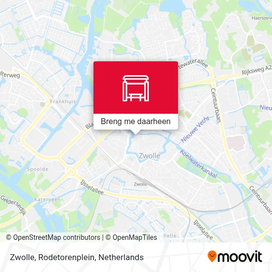 Zwolle, Rodetorenplein kaart