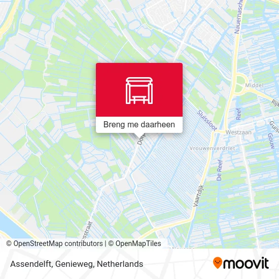 Assendelft, Genieweg kaart