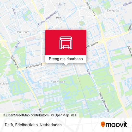 Delft, Edelhertlaan kaart