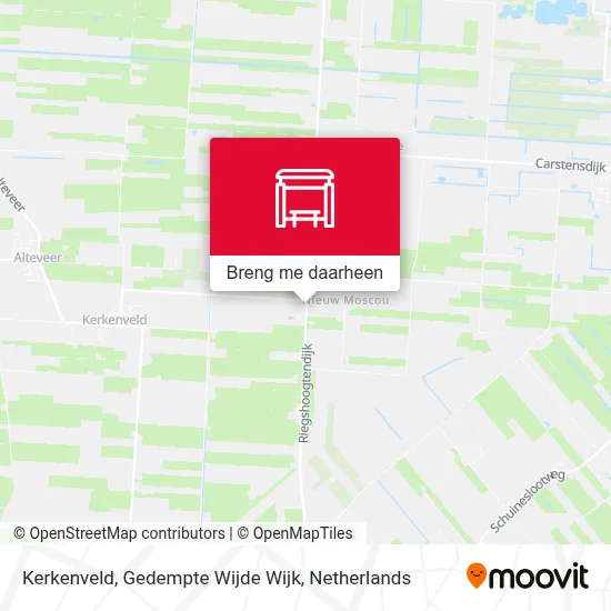 Kerkenveld, Gedempte Wijde Wijk kaart