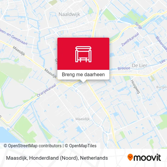 Maasdijk, Honderdland (Noord) kaart