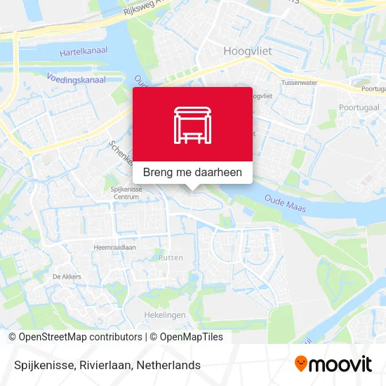Spijkenisse, Rivierlaan kaart