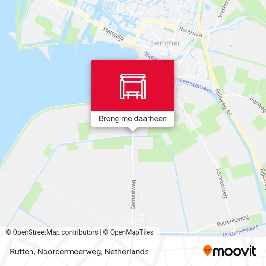 Rutten, Noordermeerweg kaart