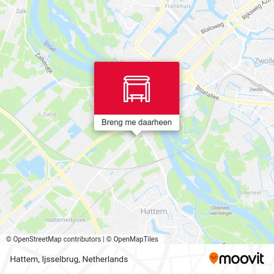 Hattem, Ijsselbrug kaart