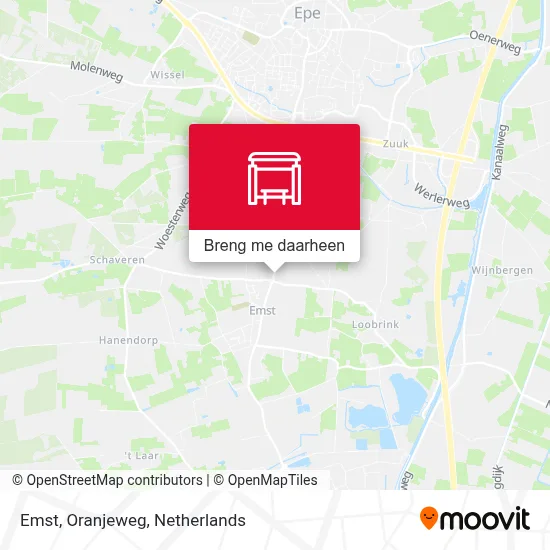 Emst, Oranjeweg kaart