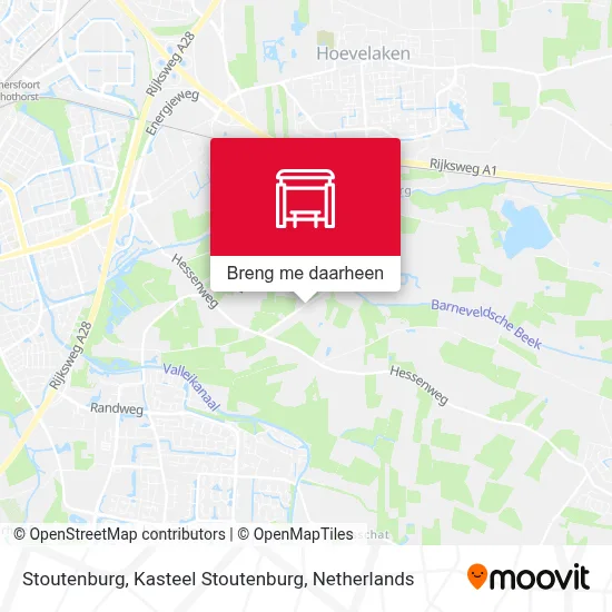 Stoutenburg, Kasteel Stoutenburg kaart