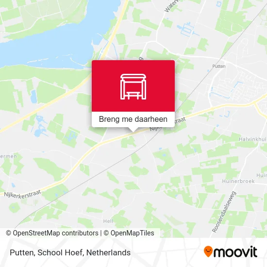 Putten, School Hoef kaart