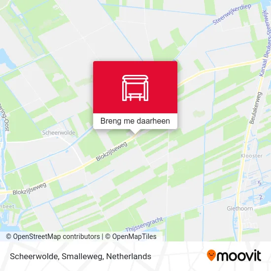 Scheerwolde, Smalleweg kaart