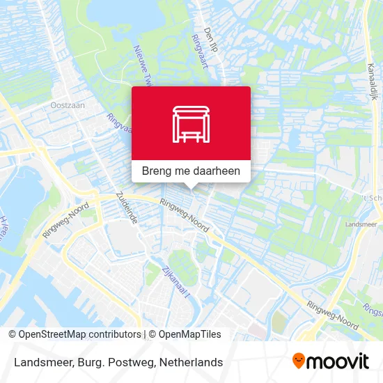 Landsmeer, Burg. Postweg kaart