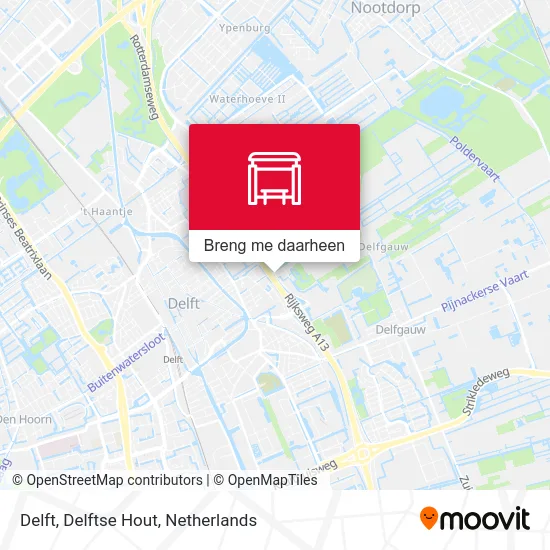 Delft, Delftse Hout kaart