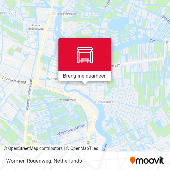 Wormer, Rouenweg kaart